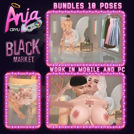 Pack 10 Poses - Mercado Negro Imvu